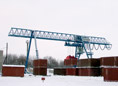 Container crane in Russia